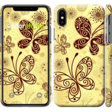 Чохол для iPhone X Красиві метелики 4170m-1050