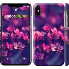 Чохол для iPhone X Пурпурові квіти 2719m-1050