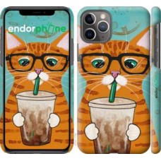Чохол для iPhone 11 Pro Зеленоокий кіт в окулярах 4054c-1788