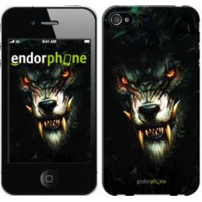 Чехол для iPhone 4s Дьявольский волк 833c-12