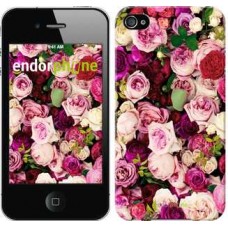 Чехол для iPhone 4s Розы и пионы 2875c-12