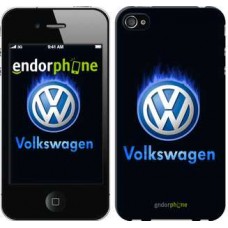 Чехол для iPhone 4s Volkswagen. Fire logo 3141c-12