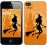 Чехол для iPhone 4s Ведьма на метле 1184c-12