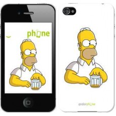 Чохол для iPhone 4 Замислений Гомер. Сімпсони 1234c-15