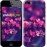 Чохол для iPhone 5s Пурпурові квіти 2719c-21