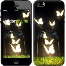 Чохол для iPhone 5 і світяться метелики 2983c-18