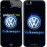 Чохол для iPhone SE Volkswagen. Fire logo 3141c-214