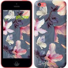Чохол для iPhone 5c Намальовані квіти 2714c-23