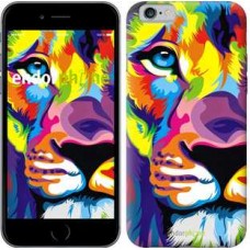 Чохол для iPhone 6 Різнобарвний лев 2713c-45