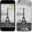 Чохол для iPhone 6 Plus Чорно-біла Ейфелева вежа 842c-48