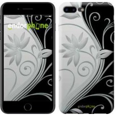 Чохол для iPhone 7 Plus Квіти на чорно-білому тлі 840c-337