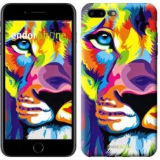 Чохол для iPhone 7 Plus Різнобарвний лев 2713c-337
