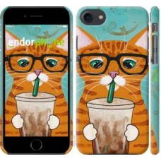 Чохол для iPhone 8 Зеленоокий кіт в окулярах 4054m-1031
