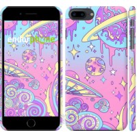 Чехол для iPhone 8 Plus Розовая галактика 4146m-1032