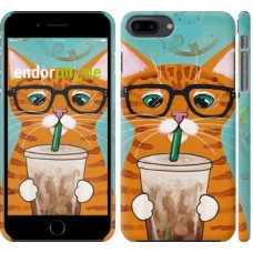 Чохол для iPhone 8 Plus Зеленоокий кіт в окулярах 4054m-1032