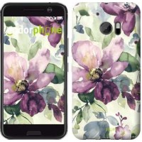 Чехол для HTC 10 Цветы акварелью 2237m-464