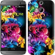 Чохол для HTC One M8 Абстрактні квіти 511c-30