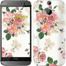 Чохол для HTC One M8 квіткові шпалери v1 2293c-30