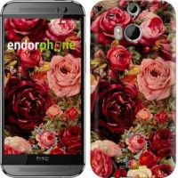 Чохол для HTC One M8 Квітучі троянди 2701c-30