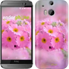 Чохол для HTC One M8 Рожева примула 508c-30