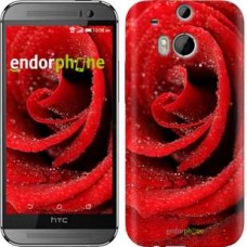 Чохол для HTC One M8 Червона троянда 529c-30