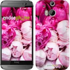 Чохол для HTC One M8 Рожеві півонії 2747c-30