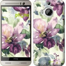 Чохол для HTC One M9 Plus Квіти аквареллю 2237u-134