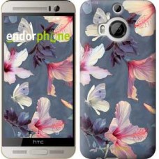Чохол для HTC One M9 Plus Намальовані квіти 2714u-134