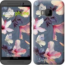 Чохол для HTC One M9 Намальовані квіти 2714u-129