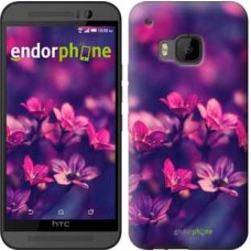 Чохол для HTC One M9 Пурпурові квіти 2719u-129