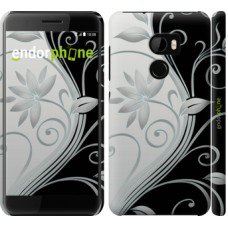Чохол для HTC One X10 Квіти на чорно-білому тлі 840m-995