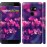 Чохол для HTC One X10 Пурпурові квіти 2719m-995