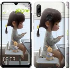 Чохол для Huawei P Smart 2019 Мила дівчинка з зайчиком 4039m-1634