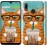 Чохол для Huawei P Smart 2019 Зеленоокий кіт в окулярах 4054m-1634