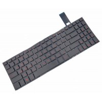 Клавіатура для ноутбука Asus FX570 Series RU, Black, Without Frame, Backlight (0KNB0-5603RU00)