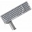 Клавіатура для ноутбука Asus N551, N751 RU Silver, Without Frame, Backlight (0KNB0-662BRU00)