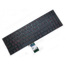 Клавиатура для ноутбука Asus N501 Series RU, Black, Without Frame, Backlight (0KNB0-662LRU00)