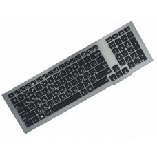 Клавиатура для ноутбука Asus G75, G75Vw, G75Vx Black, Gray Frame, Backlight (0KNB0-9410RU00)