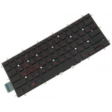 Клавіатура для ноутбука Dell Inspiron 13-5368, 14-7460, Vostro 14-5468, Latitude 3379 RU, Black, Without Frame, Backlight (0M9DMK)