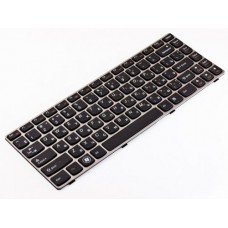 Клавіатура для ноутбука Lenovo IdeaPad Z360 RU, Black, Bronze Frame (25-010743)