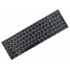 Клавіатура для ноутбука Lenovo IdeaPad Y570 RU, Black, Purple Frame (25-011789)