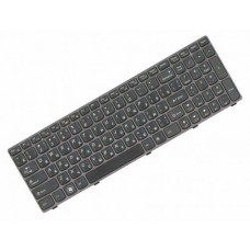 Клавіатура для ноутбука Lenovo IdeaPad B570, B575, B580, B590, V570, V575, V580, Z570, Z575 RU, Black, Purple Frame (25-200938)
