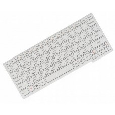 Клавіатура для ноутбука Lenovo Yoga 11S, IdeaPad S210, S215, Flex 10 RU, White, White Frame (25-202910)