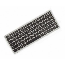 Клавіатура для ноутбука Lenovo IdeaPad Flex 14, G400s, G405s, S410p, Z410 RU, Black, Gray Frame (25-211121)