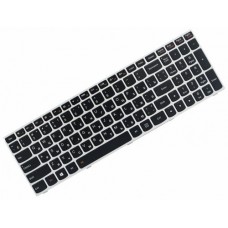 Клавіатура для ноутбука Lenovo IdeaPad G50-30, G50-70, G50-80, B50, Z50 RU, Black, Silver Frame, Backlight (25214736)