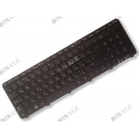 Клавіатура для ноутбука HP Pavilion DV7-6000 RU, Black, Frame Black, Big Enter (639396-251)
