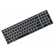 Клавіатура для ноутбука HP EliteBook 8560P RU, Black, With point stick (641181-251)