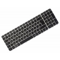 Клавіатура для ноутбука HP Pavilion M6-1000 RU, Black, Silver Frame (PK130U92B06)