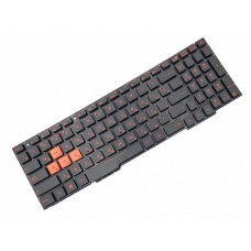 Клавіатура для ноутбука Asus ROG GL553 PWR, RU, Black-Orange, Without Frame, Backlight (V156362AS1)