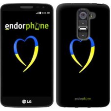 Чохол для LG G2 mini D618 Жовто-блакитне серце 885u-304